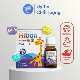 Vitamin D3K2 HIBON bổ sung D3 cho trẻ, tăng hấp thu canxi, vintamin cho bé 10ml