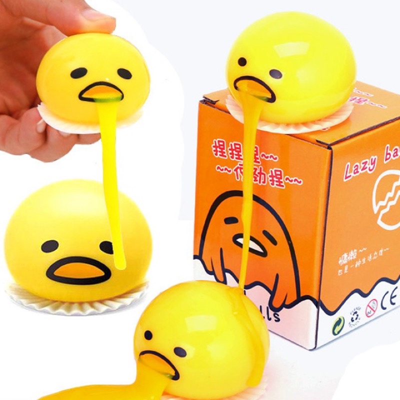 💥HÀNG CÓ SẴN💥 Đồ Chơi Trứng Lười guatemala Lòng Đỏ Trứng Ói Vui Nhộn Bóp Ra Lòng Vàng Hồng Cam Xanh Lá Cute 000646