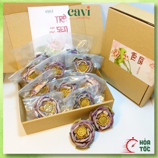 Set Trà Sen nguyên bông, quà tặng Trà hoa sen sấy lạnh cải thiện giấc ngủ