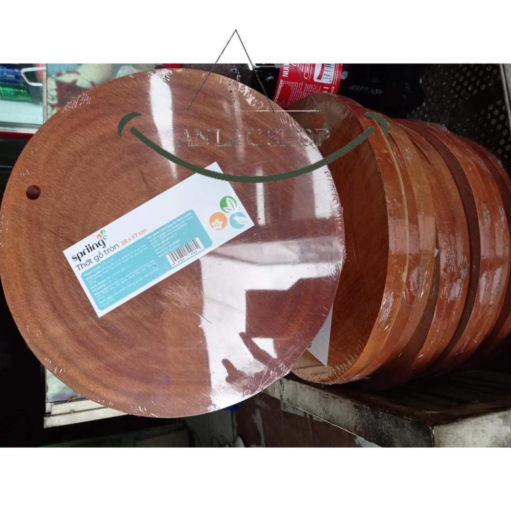 Thớt gỗ 28 cm SHOP AN LAC (không lên dăm gỗ)