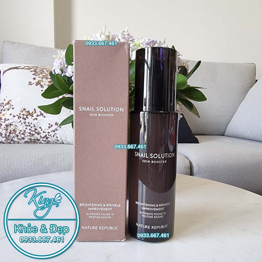 Nước Cân Bằng Nature Republic Snail Solution Skin Booster (Mẫu Mới)