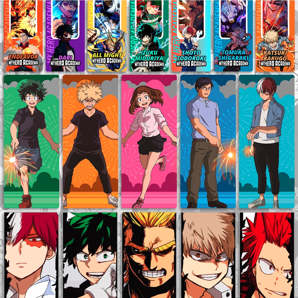 Bộ bookmark nhiều mẫu HỌC VIỆN SIÊU ANH HÙNG - MY HERO ACADEMIA - Boku no Hero Academia - bookmark kẹp sách anime manga