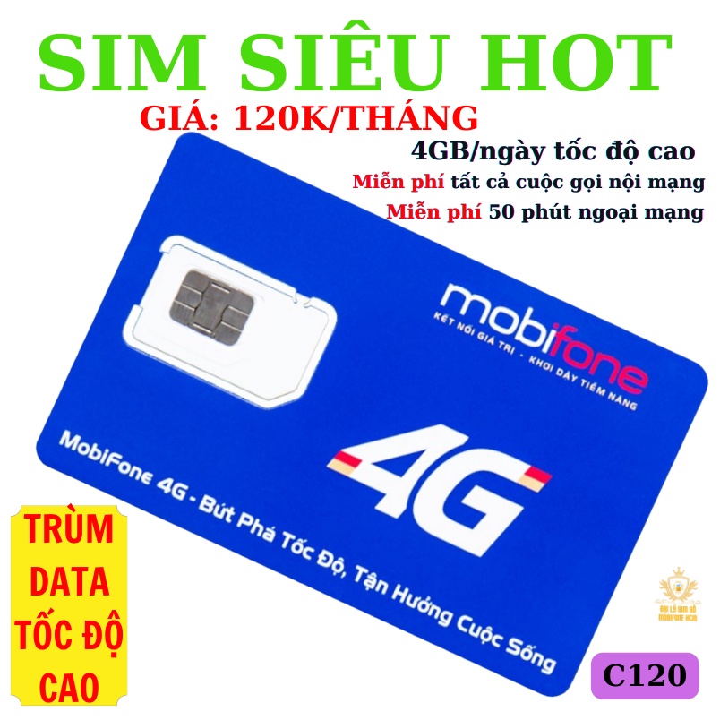 Sim KO GIỚI HẠN DUNG LƯỢNG Mobifone CV119 - Max90 - ED60 - AG60 - CF60 - C120 - OF70