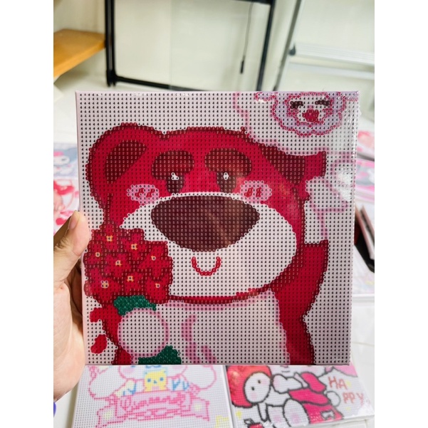 Tranh đính đá căng khung 20x20cm