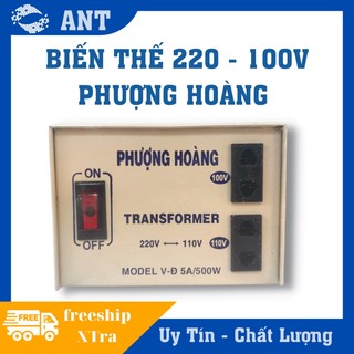 Biến áp 500w đổi nguồn 220v ra 110v 5a - phượng hoàng