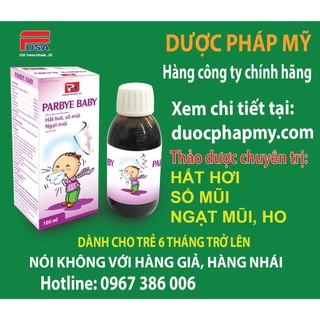 Chuyên HẮT HƠI-SỔ MŨI-NGẠT MŨI Parbye Baby