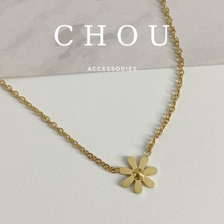 Dây chuyền titan, vòng cổ titan hình hoa cúc | chou accessories |