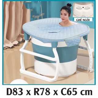 Bồn tắm gấp gọn dành cho người lớn thau tắm cho bé chất liệu nhựa PP và hạt nhựa TPE làm bể bơi trẻ em 