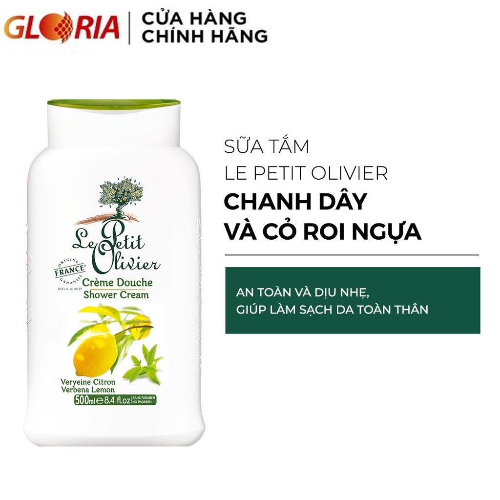 [HB Gift] [Date 08/2023] Sữa Tắm Chiết Xuất Chanh Dây và Cỏ Roi Ngựa Le Petit Olivier 500ml