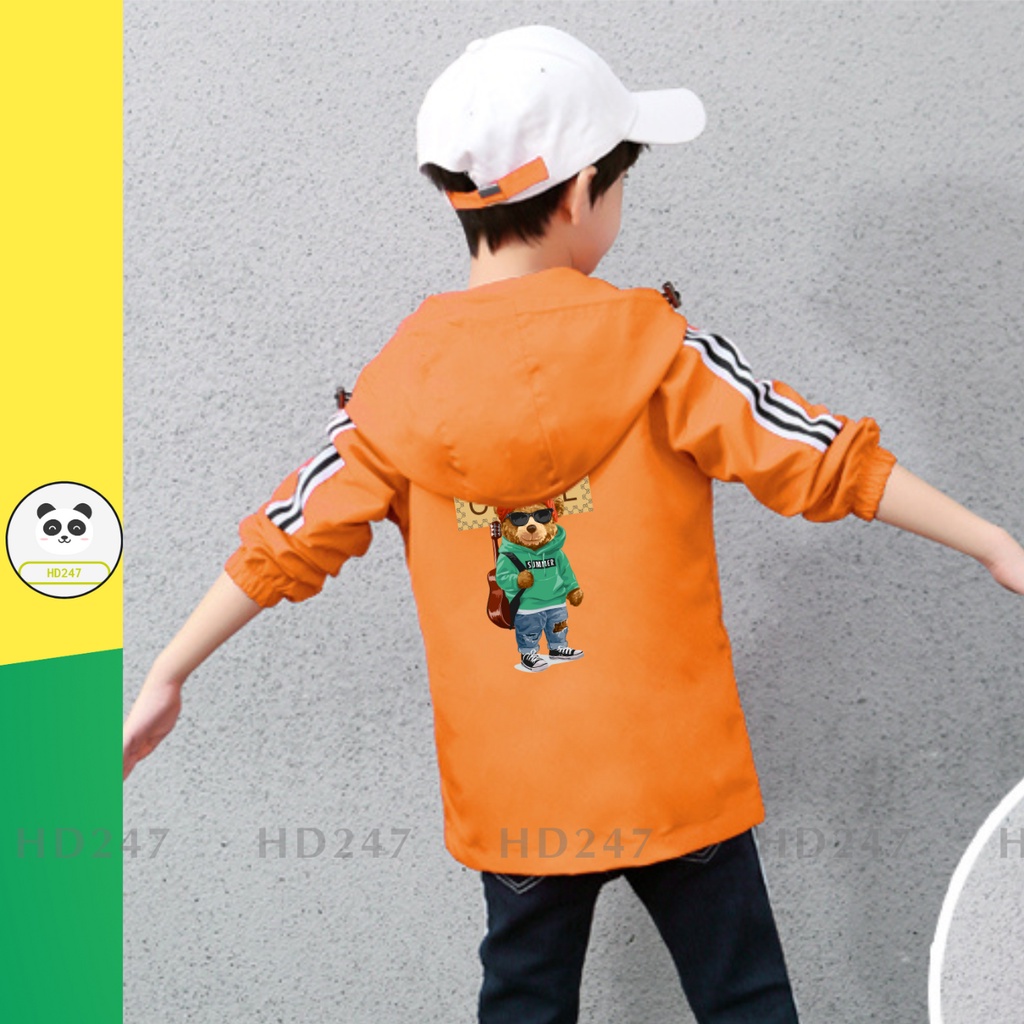 ÁO khoác dù chống nắng chống gió cho bé trai bé gái size đại 13kg đến 38kg 0334