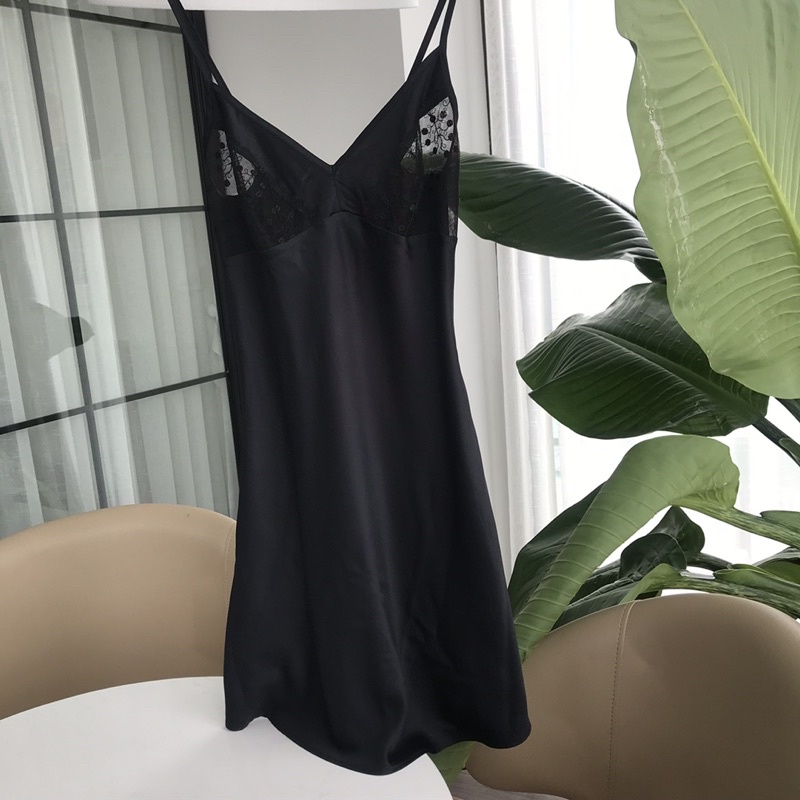 Váy ngủ satin VnxK giá rẻ Xả kho size s m l xl