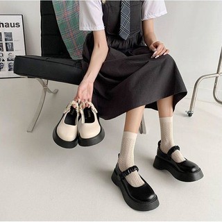 Giày da nữ mẫu mới kiểu Pháp đế dày