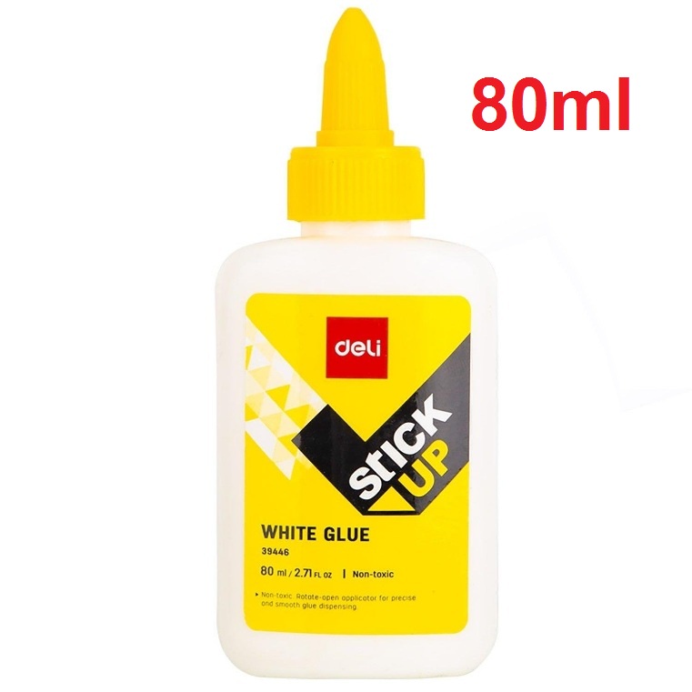 Keo sữa dán đa năng Deli 40ml / 80ml dán giấy carton, vải, làm nhà búp bê, mô hình kiến trúc - Luân Air