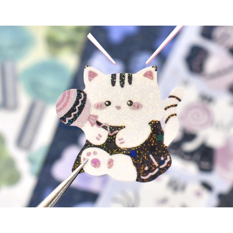 Sticker halloween + cute series_hình dán trang trí top, card