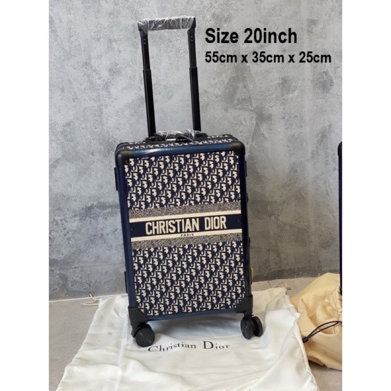 Vali khung nhôm khoá sập Dior