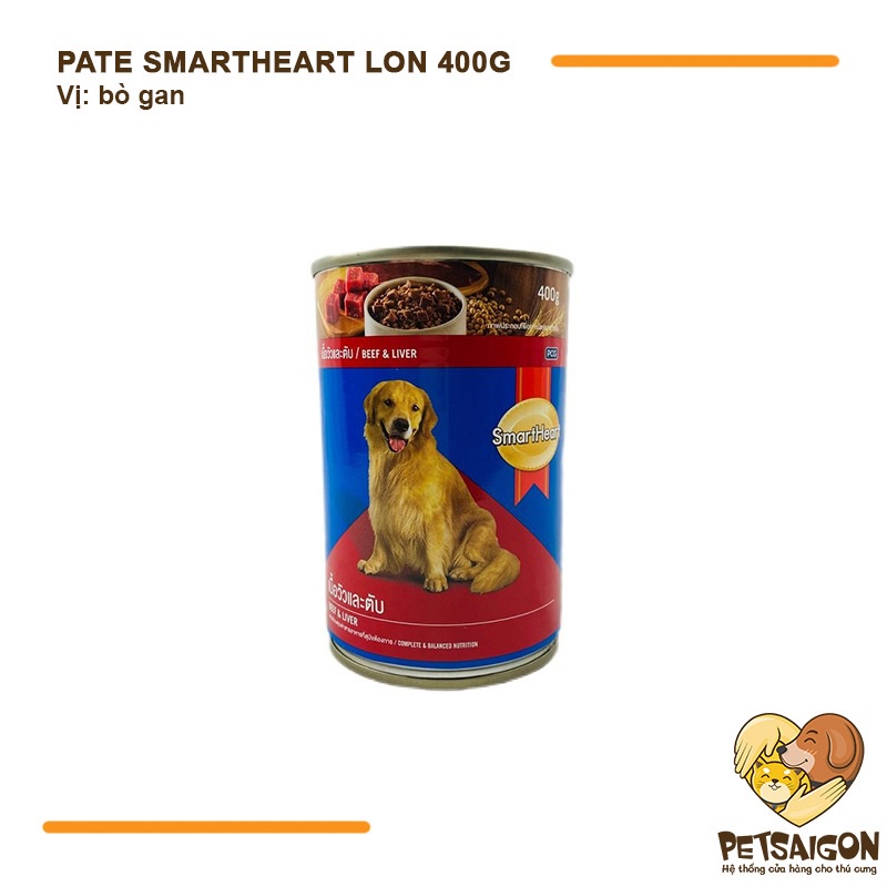 COMBO 6 LON PATE SMARTHEART CHO CHÓ - LON 400G