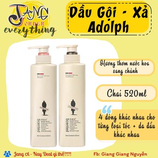[Dòng thường] Bộ dầu gội + Dầu xả Adolph