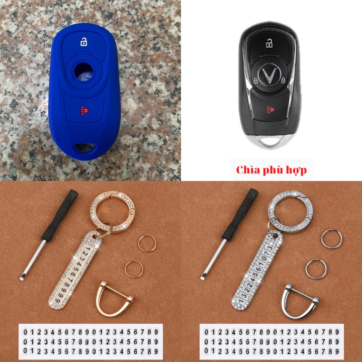 Bao Da, Vỏ Bảo Vệ, Ốp Chìa Khóa, Bọc Chìa Khóa Cao Cấp Dùng Cho Xe Ô Tô Vinfast Fadil, Chevrolet Spark Bằng Silicon