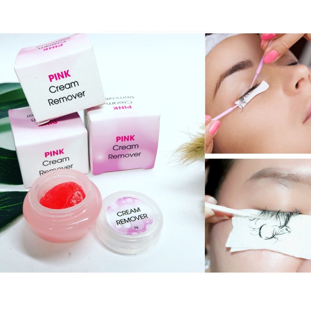 Sáp tháo mi hàn quốc siêu nhanh chính hãng , Sáp tháo mi mầu hồng không cay hũ 5g