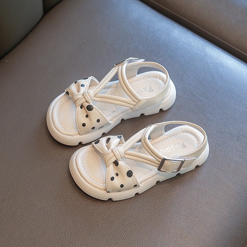 Dép Sandal Bé Gái Siêu Nhẹ,Dép Quai Hậu Công Chúa Quai Chéo Chấm Bi Cực Xinh