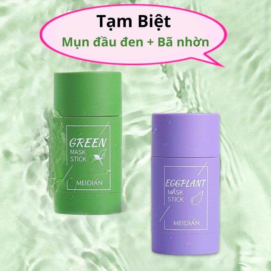 Mặt Nạ Đất Sét Trắng Da Green Tea Mask Stick Mặt Nạ Trà Xanh Giảm Mụn Đầu Đen Hiệu Quả Rửa Sạch Sâu Lỗ Chân Lông