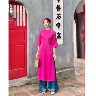 Áo dài cách tân BIG SIZE dáng xuông lụa tây thi cao cấp kèm quần