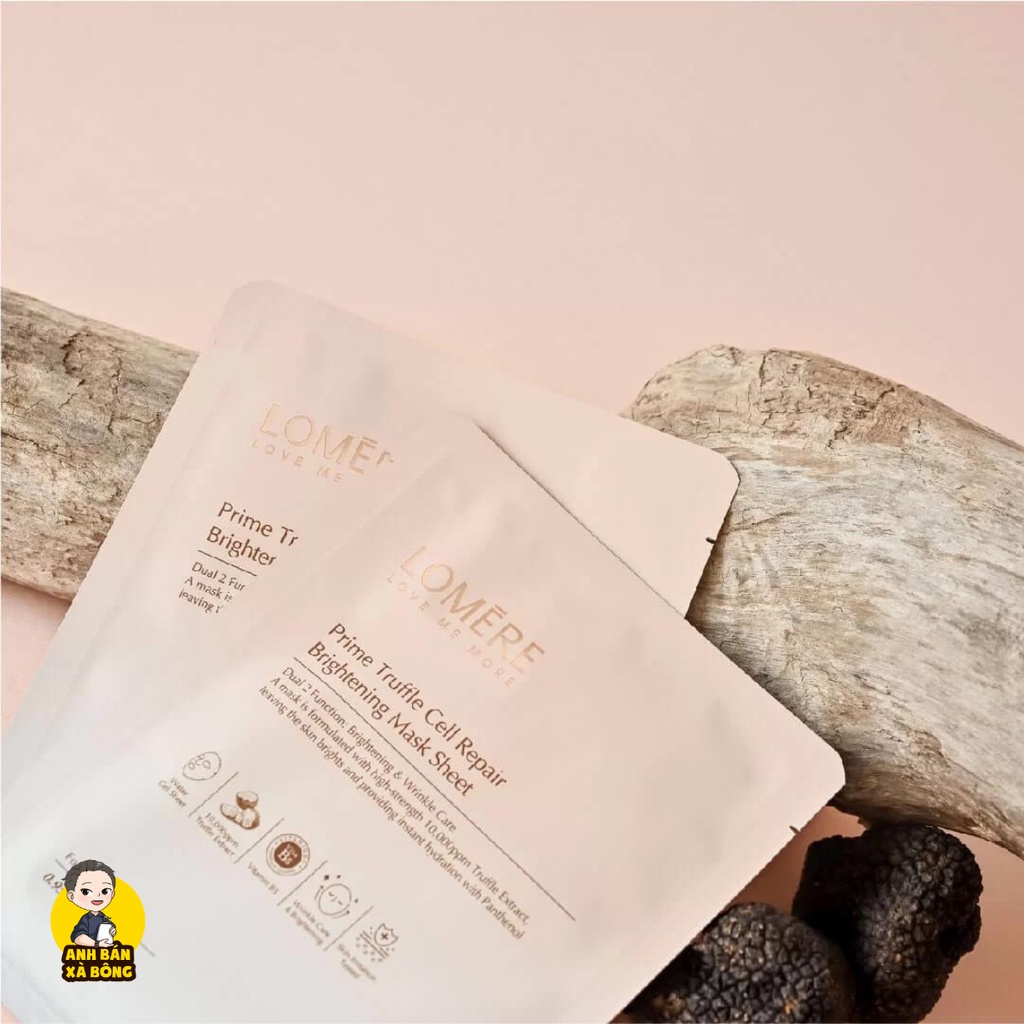 MẶT NẠ DƯỠNG TRẮNG, PHỤC HỒI DA LOMERE PRIME TRUFFLE CELL REPAIR BRIGHTENING MASK SHEET