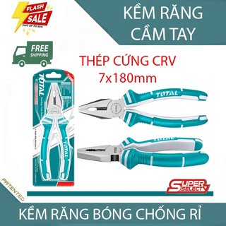 Kềm răng cầm tay 7in/180mm kềm răng đánh bóng chống rỉ chính hãng total tht210706
