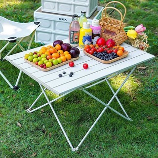 Bàn dã ngoại xếp gọn picnic du lịch gấp gọn bằng hợp kim nhôm nhẹ, gấp gọn, chắc chắn, độ bền cao