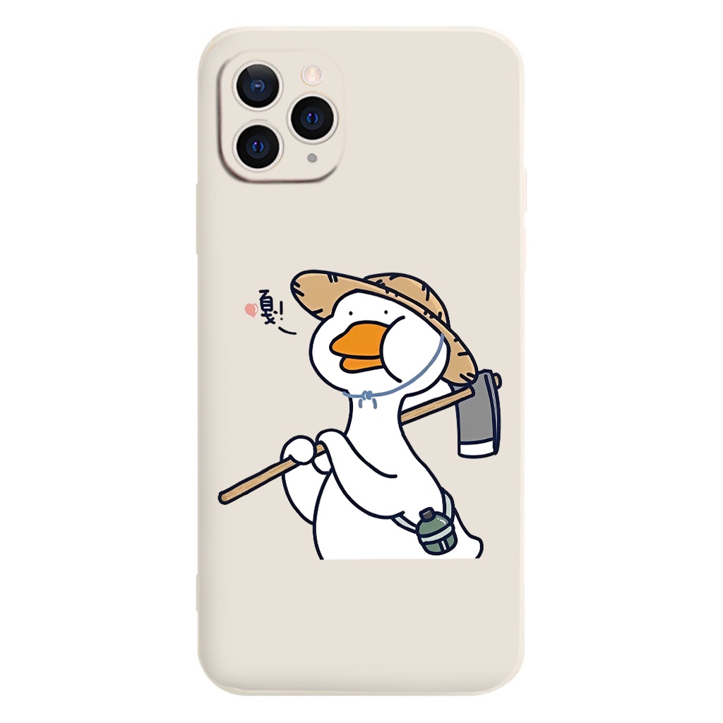 Ốp silicon iphone Vịt béo hai lúa yêu đời 7/8plus x xsmax 11 12 13 14 pro max promax 11promax 12promax 13promax e5018