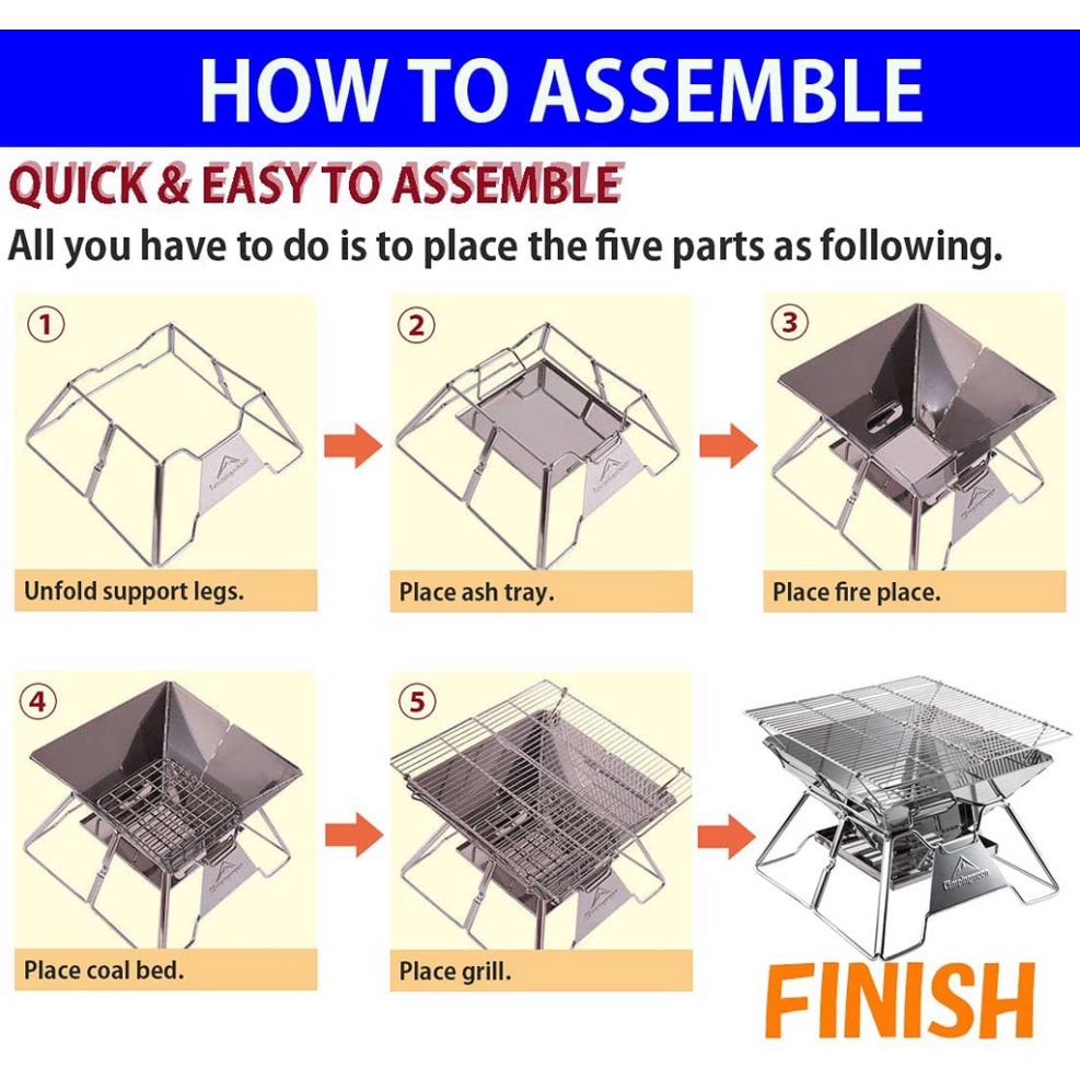 Bếp nướng dã ngoại Campingmoon MT-02 MT2 chính hãng