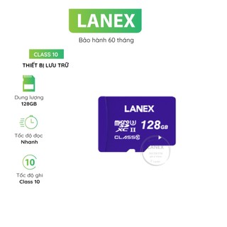 Thiết Bị Lưu Trữ Lanex Thẻ Nhớ Micro Class 10 Lmc Đủ Dung Lượng Chuyên Dụng Cho Camera Và Điện Thoại