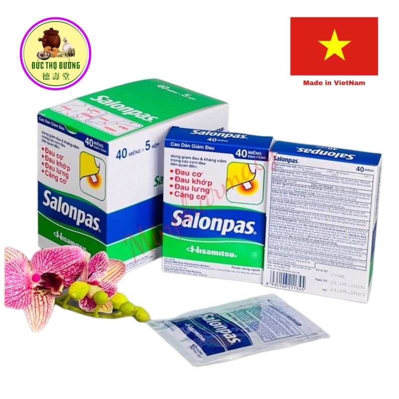 Salonpas - 5 hộp x 40 miếng