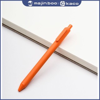 Bút gel kaco pure ngòi 0,5mm mực đen - màu cam