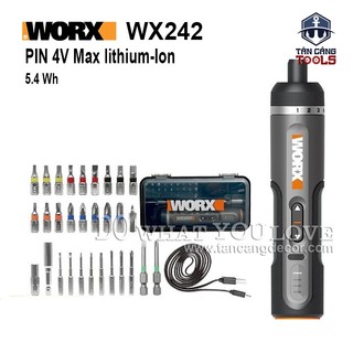  Máy Vặn Vít Điện Tử 30 Chi Tiết Worx WX242 