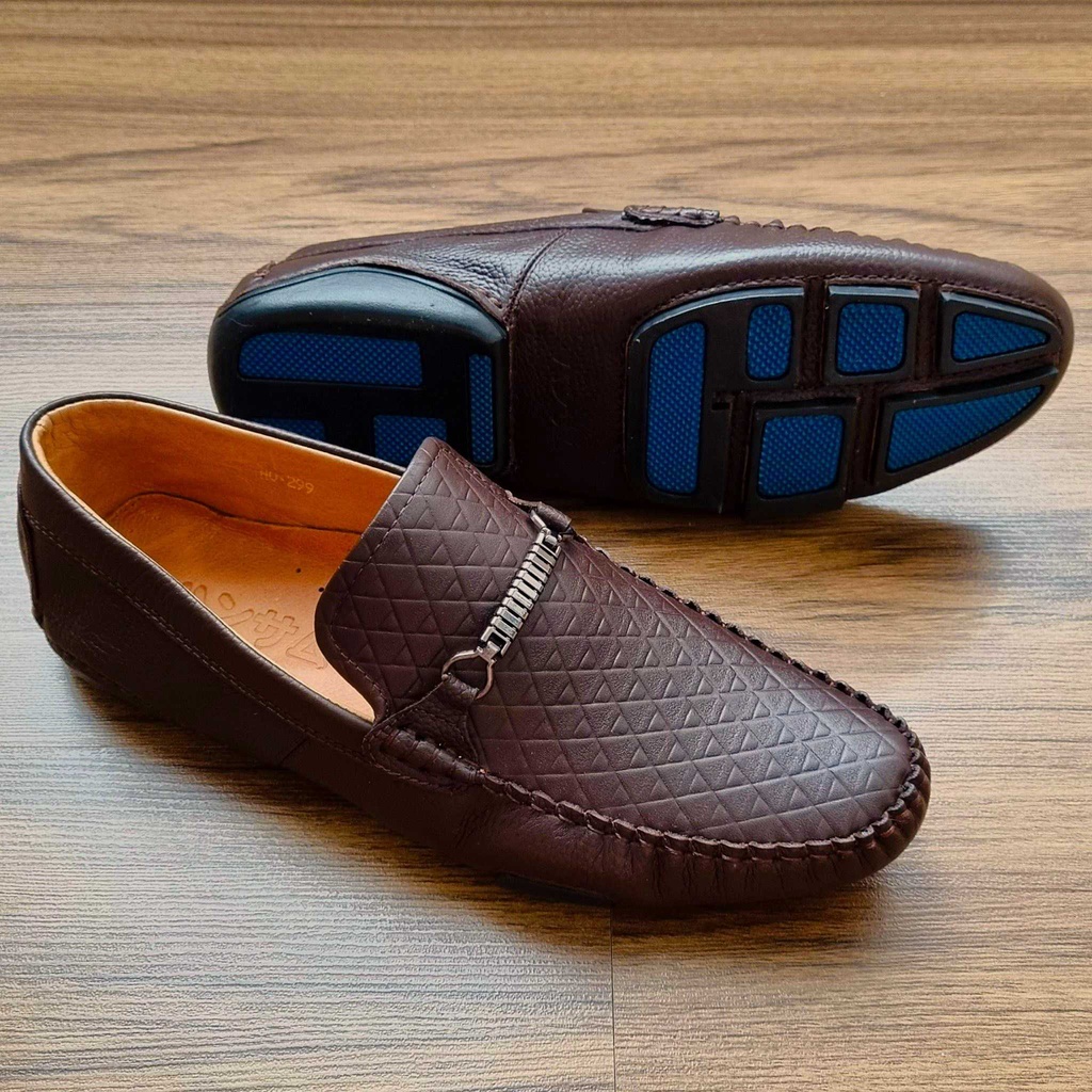 Hansamu men's shoes with negative sole penny button