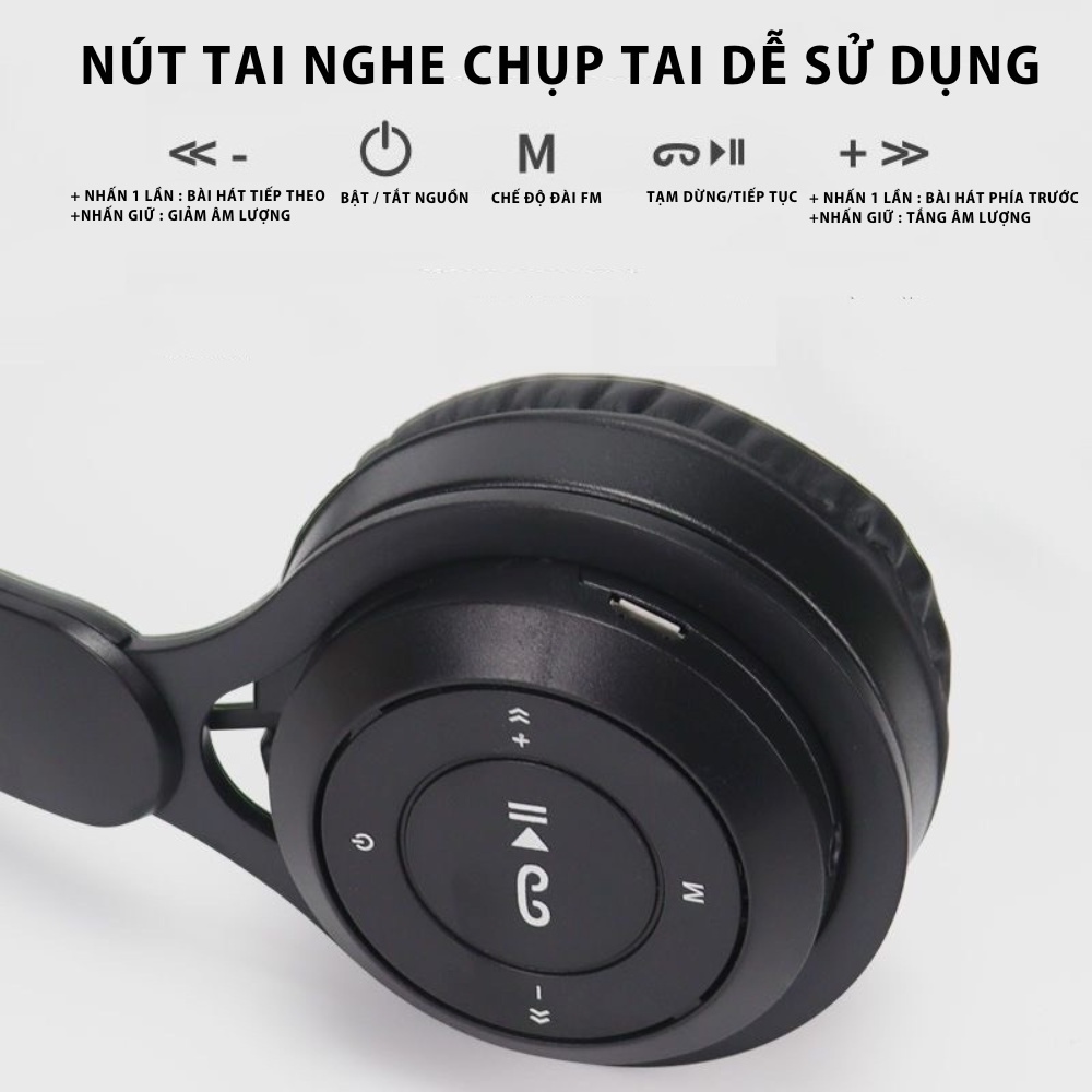 Tai Nghe Bluetooth MINPRO Y08 không dây chụp tai, có micro đàm thoại, tương thích mọi dòng điện thoại,bảo hành 1 đổi 1