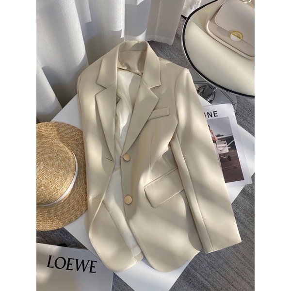 Áo blazer áo vest nữ quảng châu 2 lớp có đệm vai hàng cao cấp loại 1
