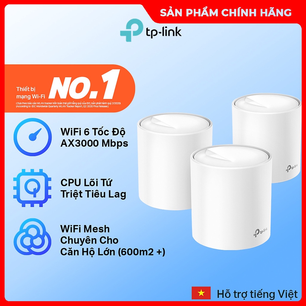 Bộ Phát Wifi Mesh TP-Link Deco X60 AX3000 MU-MIMO - Hàng Chính Hãng