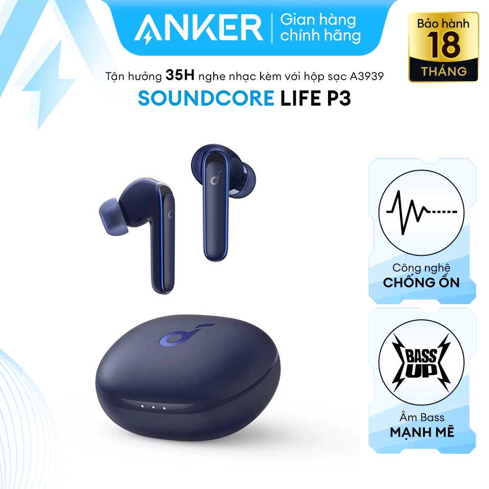 Tai Nghe Bluetooth SOUNDCORE LIFE P3 - True Wireless (TWS) - A3939