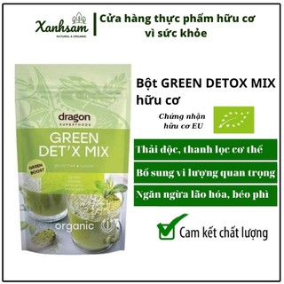 Bột Green Detox Mix hữu cơ 200g Dragon Superfoods - Xanhsam Organic