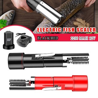 Máy đánh vảy cá bằng điện máy đánh vảy cá cầm tay dùng điện 125w 12v lưỡi inox 304 chống nước có thể sạc lại