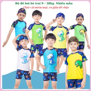 Đồ bơi bé trai / Bộ đồ bơi cộc tay bé trai họa tiết khủng long size 9 - 38kg