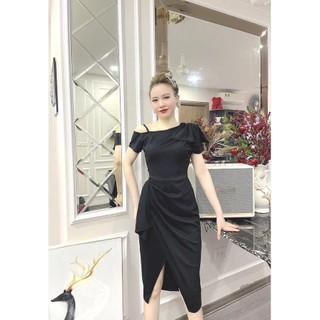 𝐍𝐞𝐰 𝐅𝐚𝐬𝐡𝐢𝐨𝐧 Đầm lệch vai nơ cao cấp