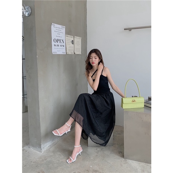 Sandal cao gót quai đá nhỏ g143