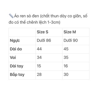 JANET STUDIO • Áo thun đen viền ren sò