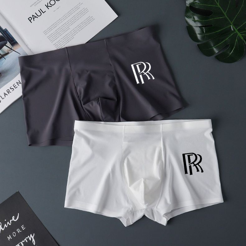 Quần Lót Boxer Không Đường May Siêu Mỏng Thoáng Khí Màu Trắng Đen Thời Trang Mùa Hè Cho Nam