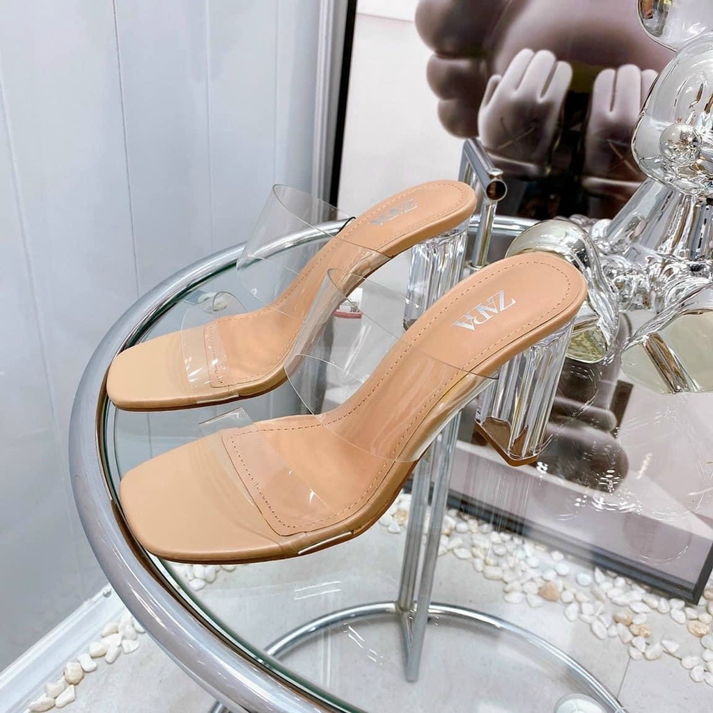 Dép Cao Gót Za.ra 2 Quai Trong Hàng Qc Fullbox Size 35-38 Sang Chảnh