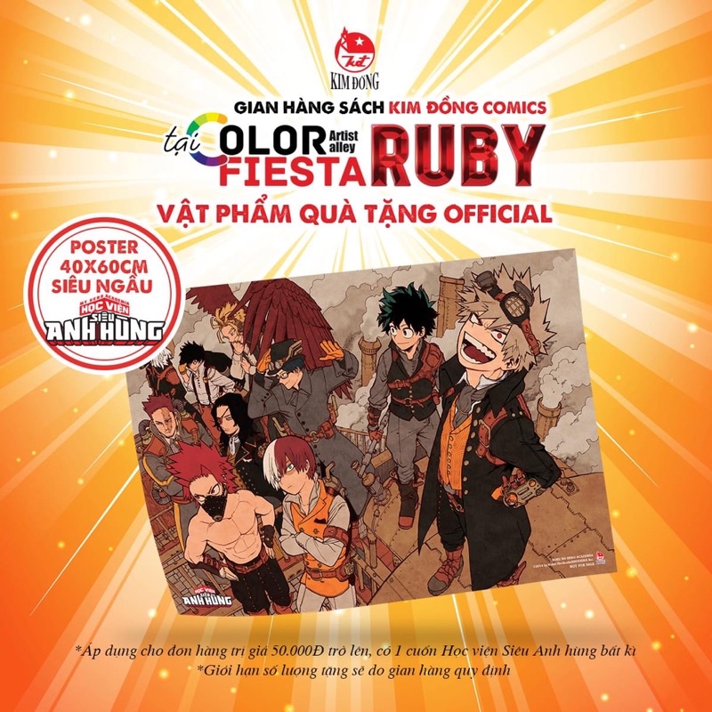 Học Viện Siêu Anh Hùng - Một Số Phụ Kiện: Standee, Poster, Bookmark, Bìa Áo - MY HERO ACADEMIA - Limited - Notebook