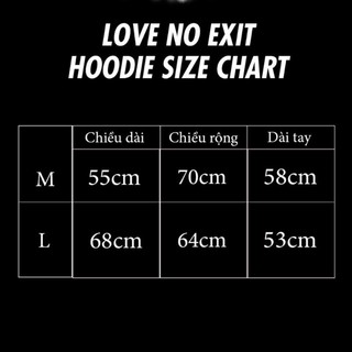 [ 𝐜𝐡𝐢́𝐧𝐡 𝐡𝐚̃𝐧𝐠 𝐔𝐧𝐜𝐨𝐯𝐞𝐫 ] Áo Khoác Nón 𝐋𝐨𝐯𝐞 𝐍𝐨 𝐄𝐱𝐢𝐭 ( Tặng Tote )